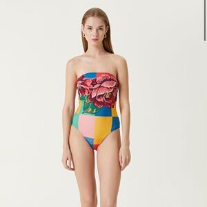 Farm Rio Blue Winter Chita One Piece